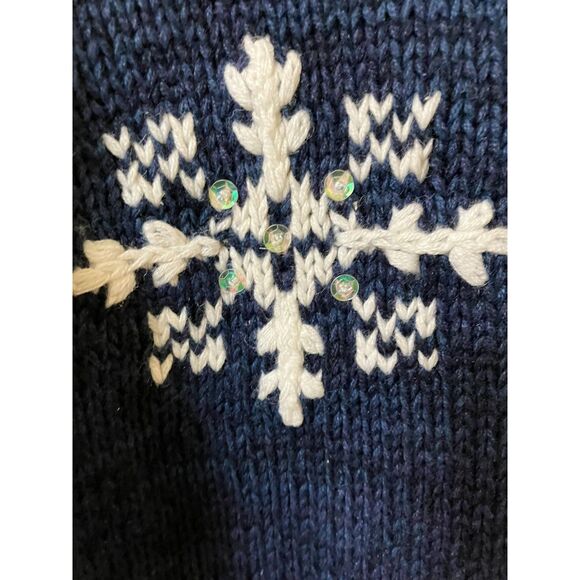 Vintage navy snowman sweater - Picture 6 of 8